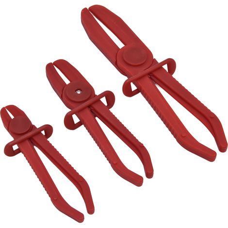Lot de 3 pinces écraseur tuyau en nylon pour durite carburant frein atelier usine (1/5)