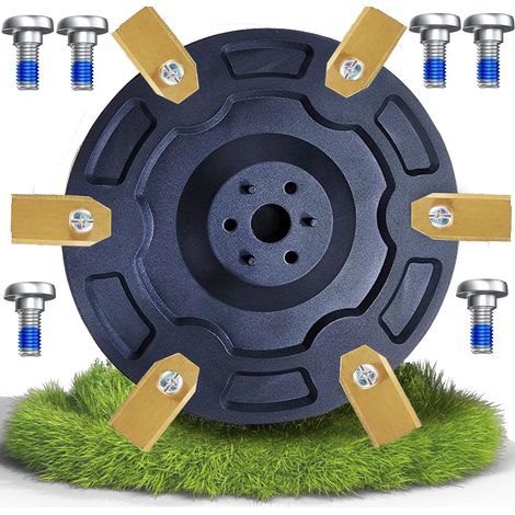 Lot de 6 Disques de lame pour Segway Navimow H-Series, Plastique renforcé fibre de verre, Vis acier inoxydable
