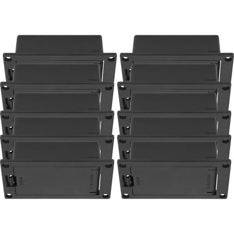 Lot de 10 Boîtiers de Pile 9V pour Guitare Basse, Pièces de Rechange Instrument de Musique, Accessoires Équipement (1/5)