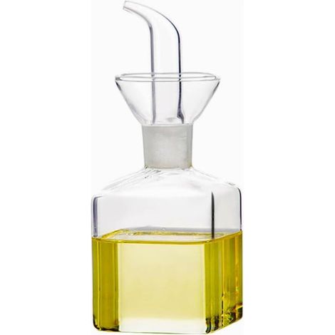 Bottiglia di Olio Di oliva, olio di Piccole Bottiglia di Vetro, Bottiglia di Aceto, una Bottiglia di Olio di oliva 125 ml, Dispenser Olio di oliva per la Cottura e Barbecue (1/5)