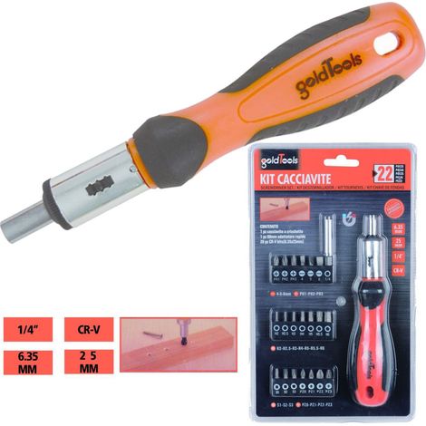 Trade Shop - Juego De 38 Puntas De Precisión Phillips Torx De 25 Mm De Corte Estrella Torx Ranurado -