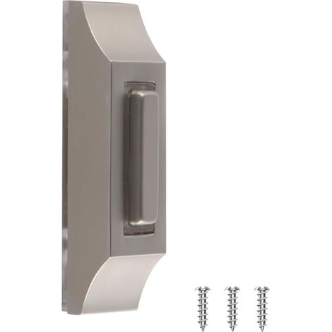 Bouton Poussoir de Sonnette Filaire avec éclairage, Sonnette de Porte Murale pour Porte de Garage et Portail (1/5)