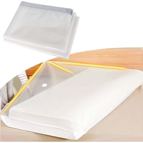 Sac de rangement sous vide pour matelas, 220 x 100 cm, réutilisable, grand sac de rangement sous vide, étanche, pour matelas, vêtements, couettes (1/5)