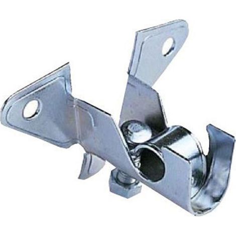 Boite de 25 supports plafond tube chromé 12mm 73308