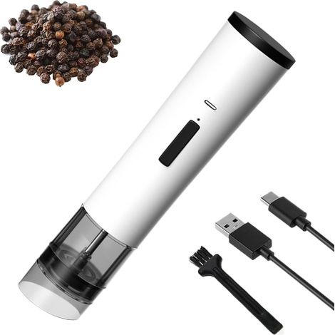 Broyeur À Poivre Rechargeable Moulin Électrique Sel Et Une Main (1/5)