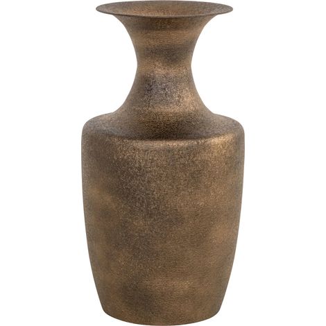 Vase décoratif doré design texturé accent chaleureux - doré texturé raffiné (1/3)