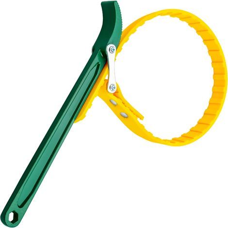 Llave de correa ajustable, llave para filtro de aceite, llave de correa multifunción para filtro, herramienta de extracción con mango de 30 cm para mecánicos y fontaneros. (1/5)