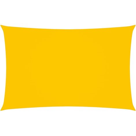 Voile de parasol Tissu Oxford rectangulaire 4x7 m Jaune (1/5)