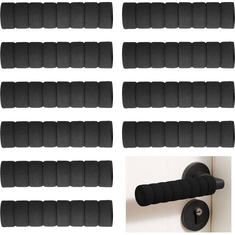 10 Pièces Butoirs de Poignée de Porte, Poignée de Porte Housse de Protection, Protege Porte Couvre-poignée en Mousse pour Protéger les Murs et les Meubles (1/5)