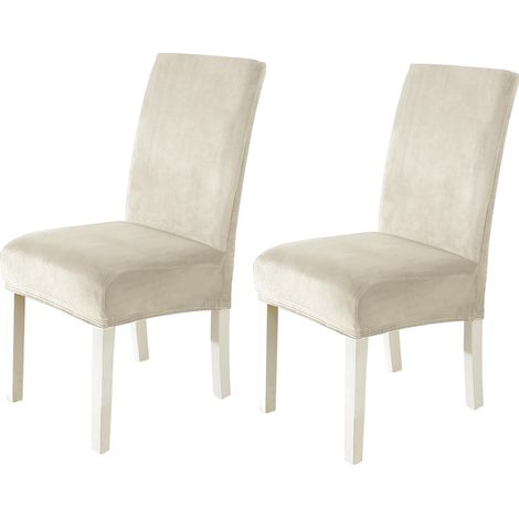 Housses de chaises en velours — Housses universelles toutes saisons pour chaises de maison, de salle à manger et d'hôtel (1/5)