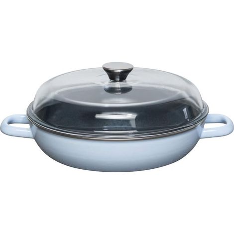 Riess sartén con tapa de cristal 28cm SKY BLUE