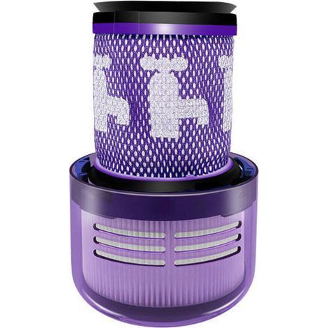 Pair Filtres HEPA de remplacement pour aspirateur sans fil Dyson V12 Detect Slim, filtre pour aspirateur Dyson V12 Slim Absolute Extra/Total Clean/Fluffy, 971517-01