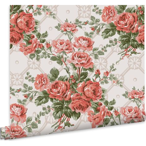 Laura Ashley Country Roses Vliestapete Rosa 10mx52cm (1/4)