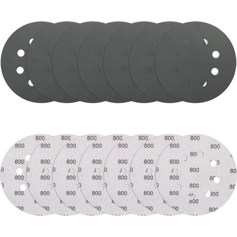 Schleifpapier 125mm Klett 8 Löcher Exzenterschleifer 800 P800 (1/5)
