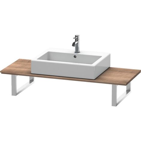 Duravit X-Large Console per lavabo montato in alto, 012C, con un foro, per angolo destro, profondità 480 mm, Colore (anteriore/corpo): Ciliegio del Ticino - XL012C07373