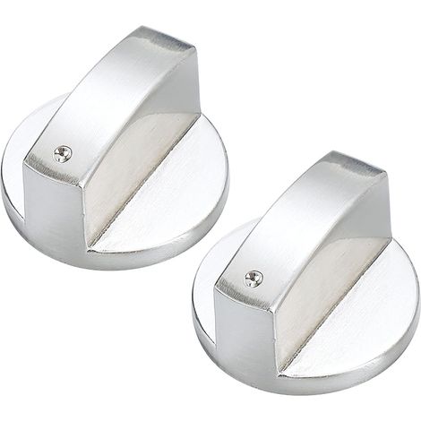perillas de gas, perilla de control universal, perilla para estufa de gas, perillas de control de metal, para cocinas y hornillas de gas (plateadas) (1/5)