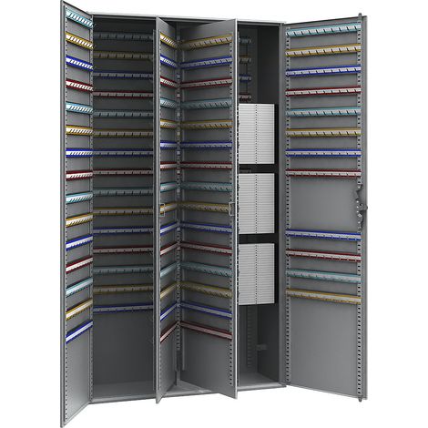 Armoire à clés à 2 portes - h x l x p 1300 x 730 x 250 mm - 1170 crochets (1/3)