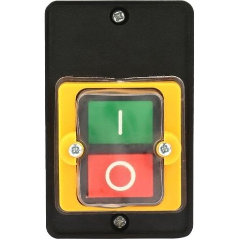 Bouton-poussoir AC220V / 380V 10A Bouton-poussoir Imperméable Bouton Poussoir ON/OFF Utilisé pour Machines Textiles d'Équipement Mécanique (1/5)