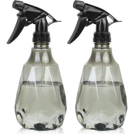Lot de 2 flacons pulvérisateurs d'eau de 500 ml pour plantes, flacons pulvérisateurs de jardin, flacons pulvérisateurs s en plastique pour nettoyer les plantes de jardin et la coiffure (1/5)