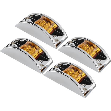 4 Stück Seitenmarkierungsleuchten mit 12 LEDs, gelb, Blinker, Positionsleuchten, Autoersatzteile (1/5)