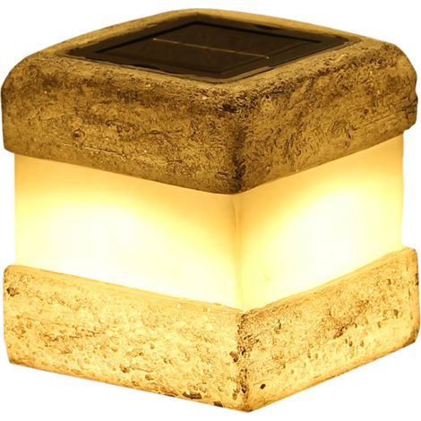 Lot de 1 lampe solaire d'extérieur - Éclairage paysager à énergie solaire-AquaForge