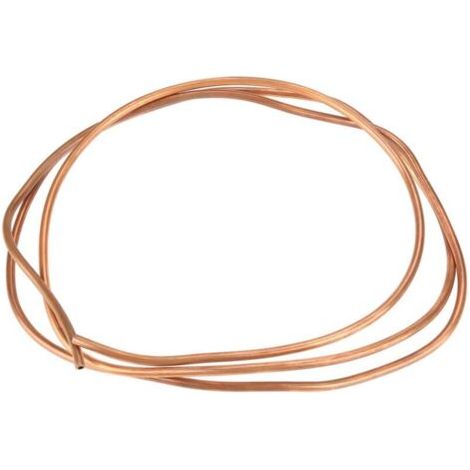 Tube en cuivre flexible - Bobine en cuivre flexible T2 de 2 mètres, diamètre intérieur 4 mm, diamètre extérieur 5 mm, épaisseur de paroi 0,5 mm, utilisée pour la réfrigération.