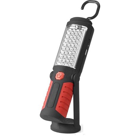 Lampe de Poche, Lampe de Travail Rechargeable Puissante, Baladeuse LED Lampe Atelier avec Base Magnétique, Lampe Torche pour Auto, Camping et Urgence (1/5)