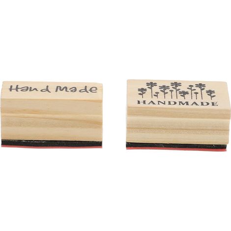 Sellos de madera vintage para diario DIY, juego de 2 (1/5)