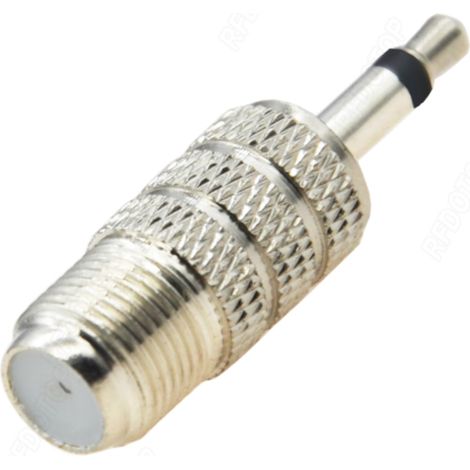 Adapter F-Buchse/Klinkenstecker 3,5 mm 2-polig (1/3)