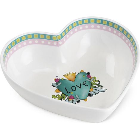 Egan Love centrotavola ceramica Turchese 23x6,5 cm