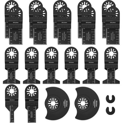 Lame de Scie Oscillante, 20pcs Outil Multifonction Universelle Accessoires pour Plastique, Bois, Métal (1/5)