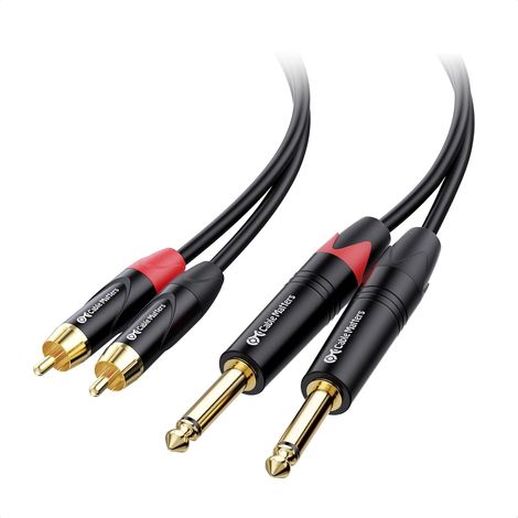 Câble Double TS vers Double RCA, Câble TRS 6,35 mm 6,35mm (1/5)
