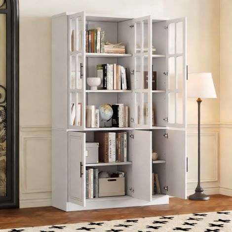Vitrine de présentation / Présentoir sur pied avec 3 tiroirs, 2 séparateurs réglables et éclairage LED — Un ajout élégant à votre collection — Portes en acrylique (1/5)