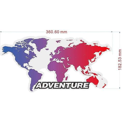 Autocollants en aluminium pour top case, valises latérales et bagages de moto BMW F850GS, F800GS, R1200GS, CB500X, Adv, GS Adventure (1/5)