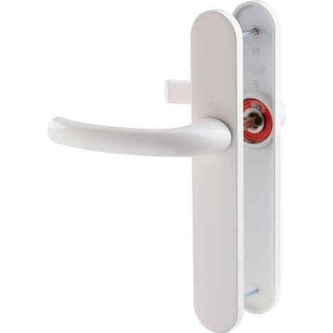 Poignée de porte intérieure - Tokyo - Hoppe Et Cie - Blanc pur - Bec de cane - 195 mm (1/2)