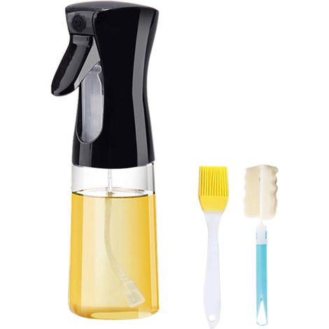 Flacon pulvérisateur d'huile en verre, vaporisateur d'huile de 220 ml, flacon pulvérisateur pneumatique pour cuisine (1/5)