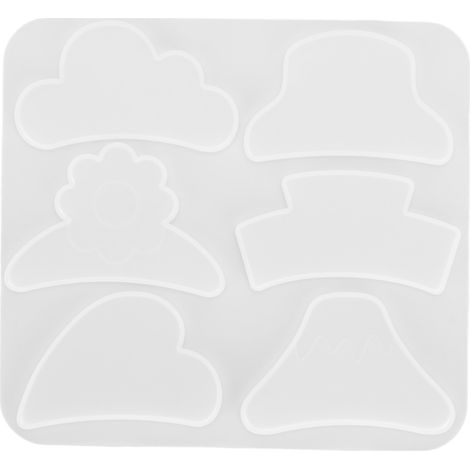 Moule à bougie en silicone DIY flexible et réutilisable multifonctionnel pour ornements et épingles à cheveux d'aromathérapie (1/5)