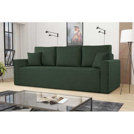 Modernes Sofa ZOOM mit Schlaffunktion Grün (1/2)