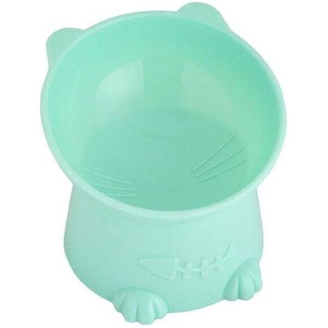 QORVA-Gamelle pour animaux de compagnie avec base surélevée anti-basculement et inclinable pour protéger la colonne cervicale, gamelle pour chat et chien, eau et nourriture (1/4)