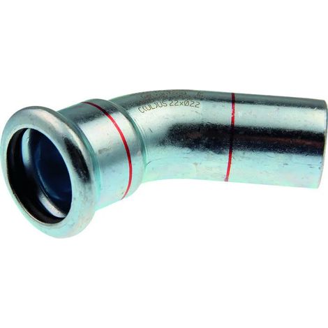 Raccord aalberts-ips 45 degree elbow Stahl 22 mm
