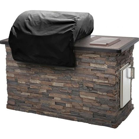 Housse pour barbecue encastrable d'extérieur, dimensions : 91 cm de large x 66 cm de profondeur x 36 cm de haut, en tissu Oxford 420D.