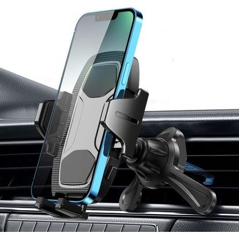 Support Telephone Voiture Grille Aeration Auto Porte Phone Voiture Support Phone Portable Grille Ventilation Automobile Compatible Smartphone 360° Rotation (1/5)
