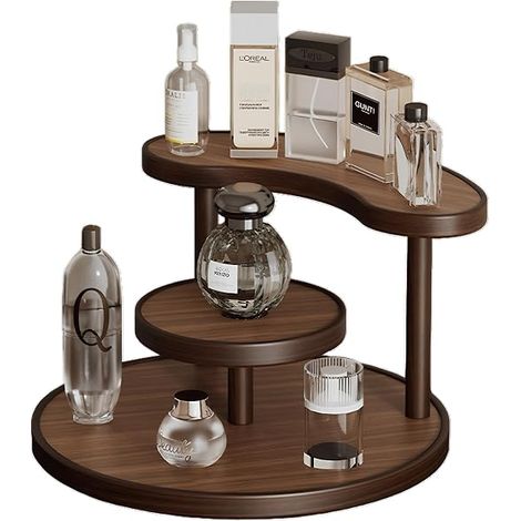 Présentoir bambou multifonction, support rangement parfum cosmétiques plantes et accessoires maison (1/5)