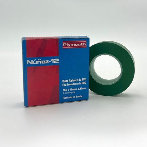 Stark haftendes grünes PVC-Isolierband 20 m x 19 mm x 0,15 mm