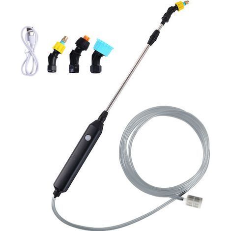 Electric watering can for watering flowers, electric spray gun for gardening, disinfection and spraying, household sprayer, portable electric spray gun + 3 water hose (1/5)