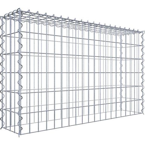 Gabiondeco - Gabion - Element de prolongation en hauteur 100 cm x 60 cm x 20 cm (L x H x P). maille 5 x 10 cm. Spirale. Attention : il manque une grille - Made in Ger... (1/5)