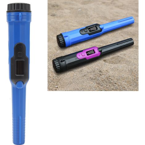 Tragbarer Metalldetektor für Schatzsuche und Abenteuer, vollständig wasserdicht, hohe Empfindlichkeit, blau und schwarz. (1/5)