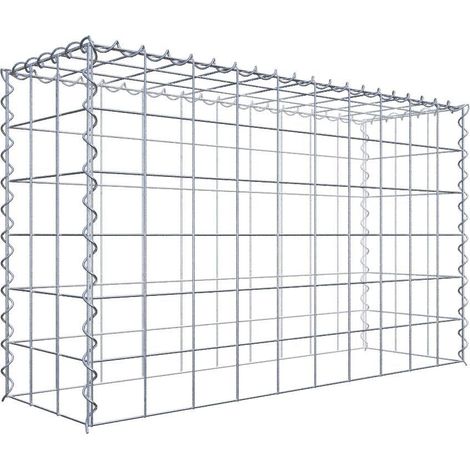 Gabiondeco - Gabion - Element de prolongation en hauteur 100 cm x 60 cm x 30 cm (L x H x P). maille 10 x 10 cm. Spirale. Attention : il manque une grille - Made in Ge... (1/5)