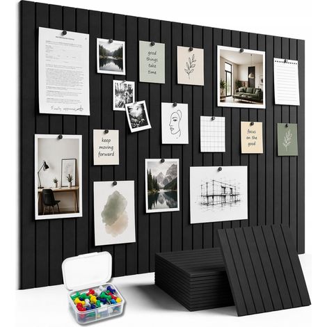 Tablero de corcho autoadhesivo de fieltro de 90x60 cm para habitación infantil u oficina. (1/5)