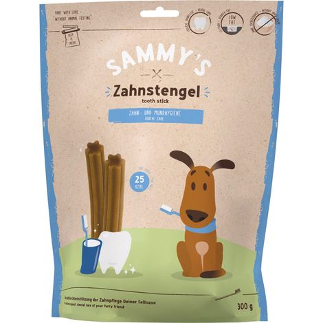 Sammy's - Gambo dentale per cani, per sostenere attivamente la cura dentale, 1 x 300 g (1/2)
